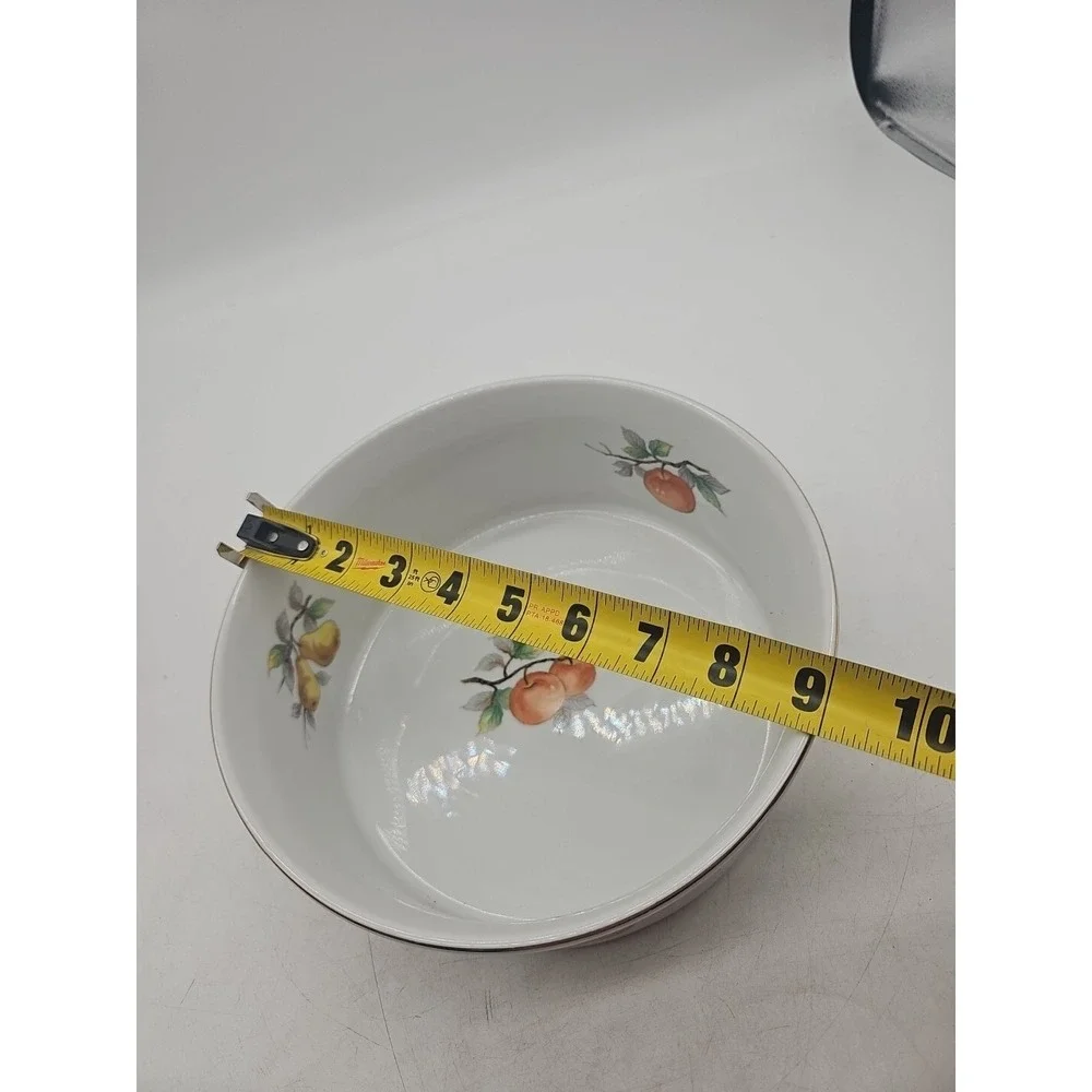 VTG ~  Casserole  Dish ~ Oven‎ To Table Cookware ~ Fruit 7531 ~ 9
